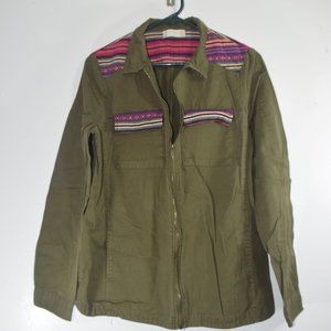 Altar'd State Green Jacket with Boho Details